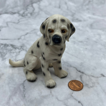 Vintage Hand Painted Cast Resin Dalmatian Dog Figurine 3.5” TK3