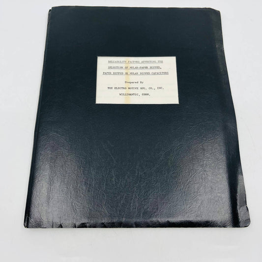 1963 Willimantic Conn Report Readability Factors Mylar Dipped Capacitors BA3