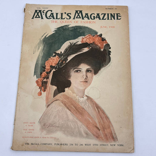 McCall's Magazine June 1908  Victorian Fashion Dressmaking TF7