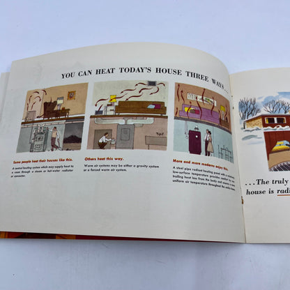 1950 MCM Steel Pipe Radiant Panel Heating Modern Living Booklet Brochure V39-1