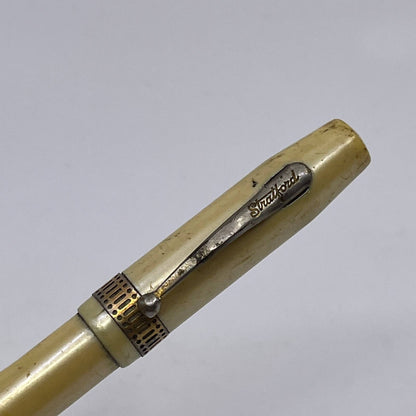 Vintage Pearl Shimmer STRATFORD Fountain Pen Mechanical Pencil Combo 14K Nib SE1