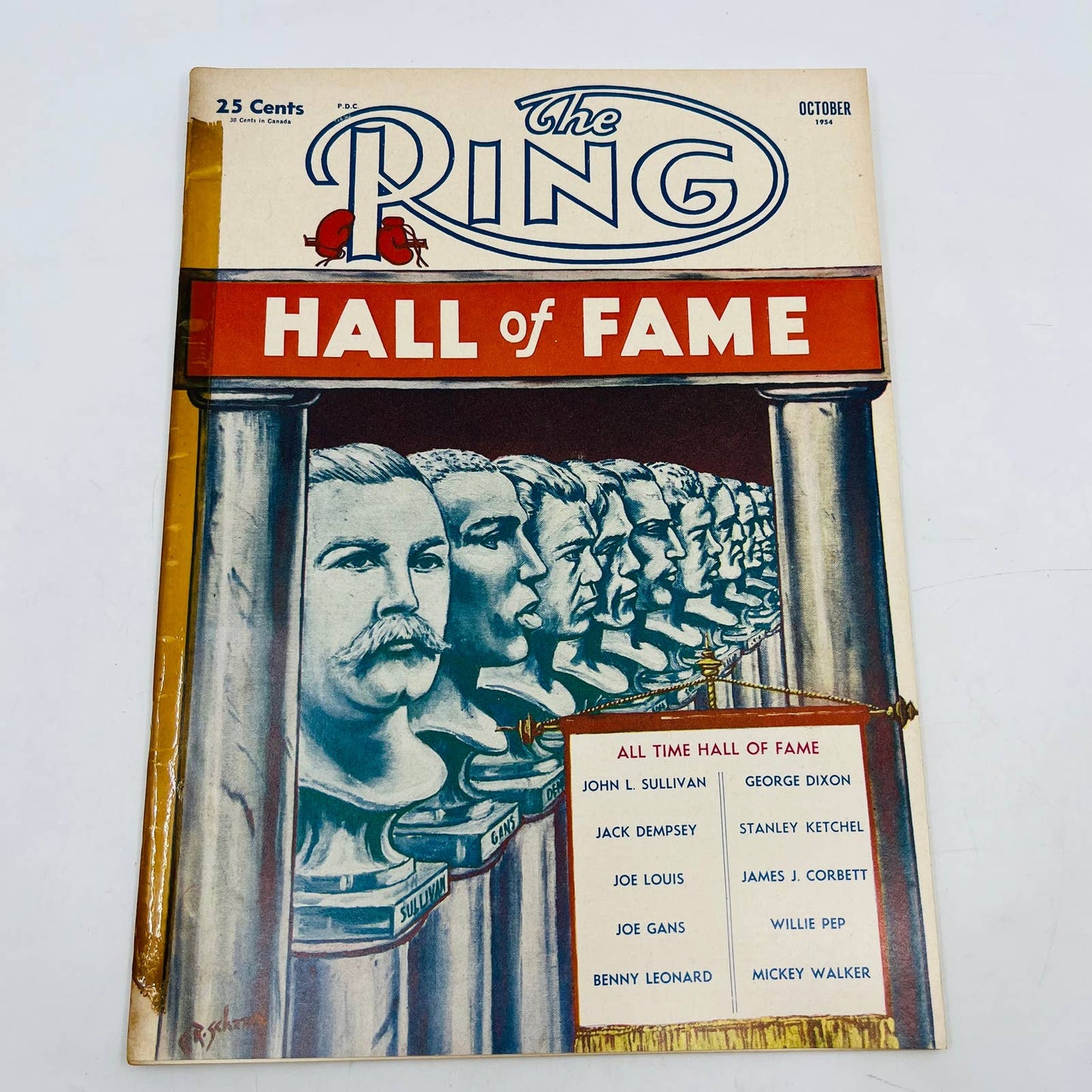 1954 Oct - The Ring Boxing Magazine – Hall of Fame Cover Rocky Marciano TA5