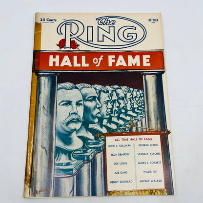 1954 Oct - The Ring Boxing Magazine – Hall of Fame Cover Rocky Marciano TA5