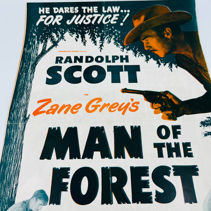 Zane Grey's Man of the Forest Original Pressbook Randolph Scott 11x17 FL1