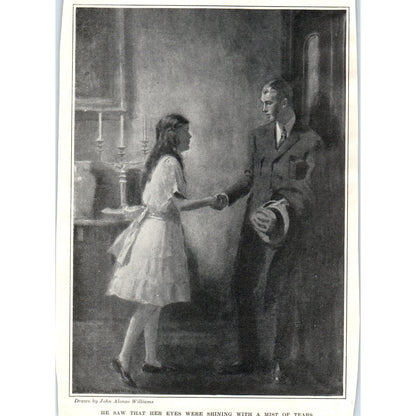 c1920 Harpers Print John Alonzo Williams He Saw Her Eyes Were Shining TH2-SF1