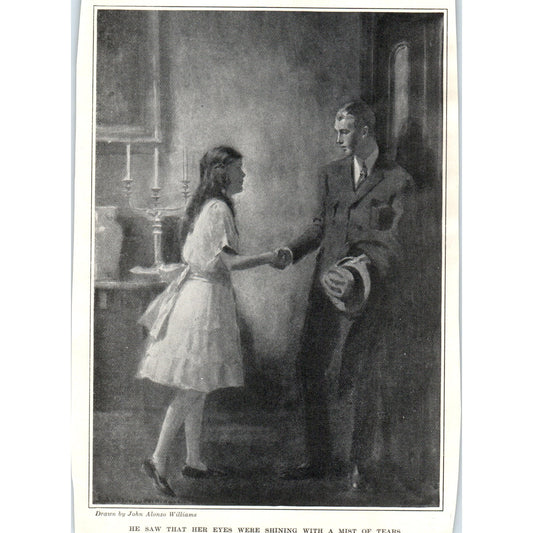 c1920 Harpers Print John Alonzo Williams He Saw Her Eyes Were Shining TH2-SF1