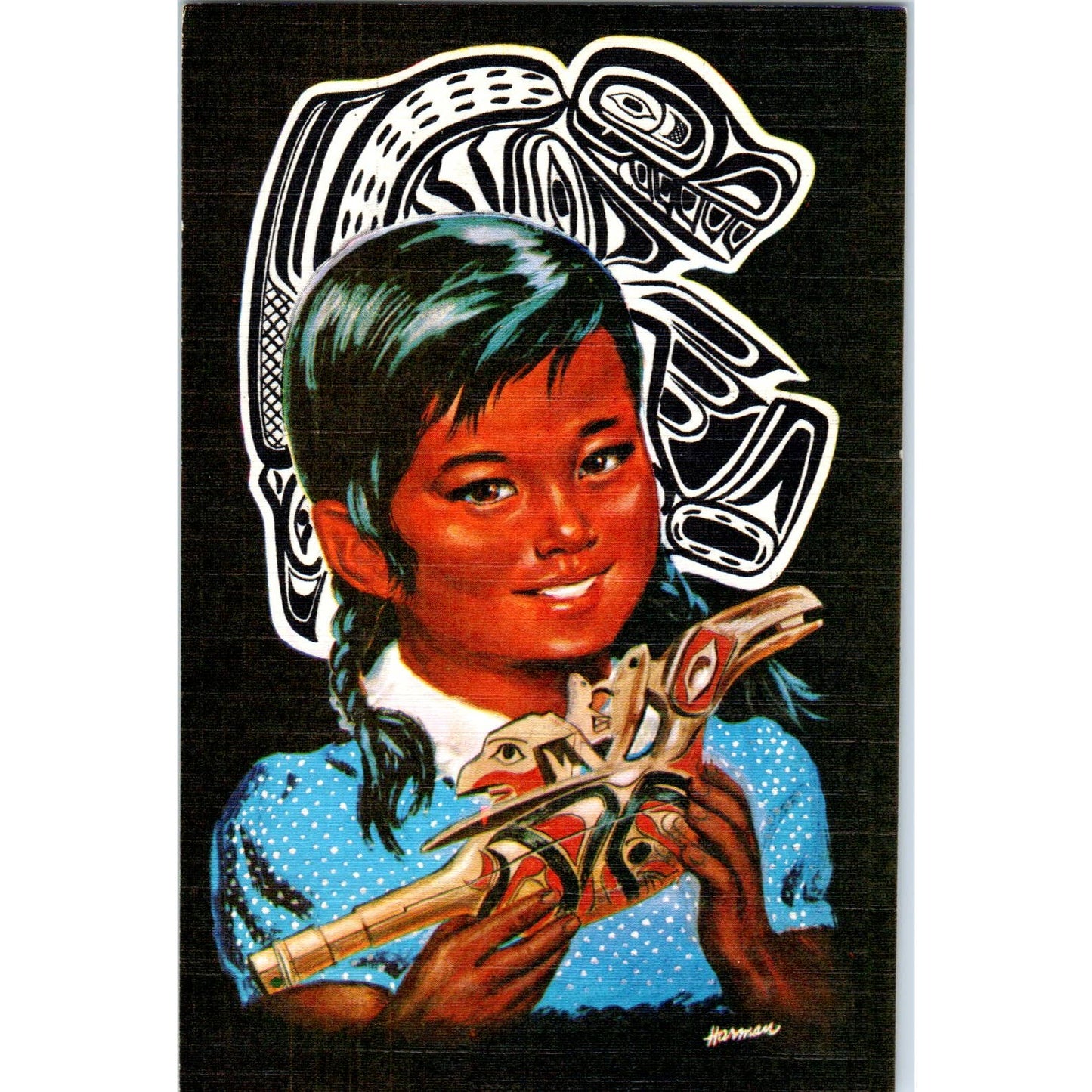 Pacific Northwest and Alaska Indians Original Postcard TK1-29