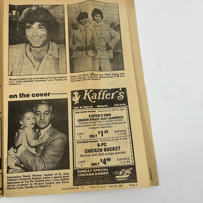 1981 Dec 27 Bellville IL News-Democrat TV Listings Magazine Danny Thomas A18