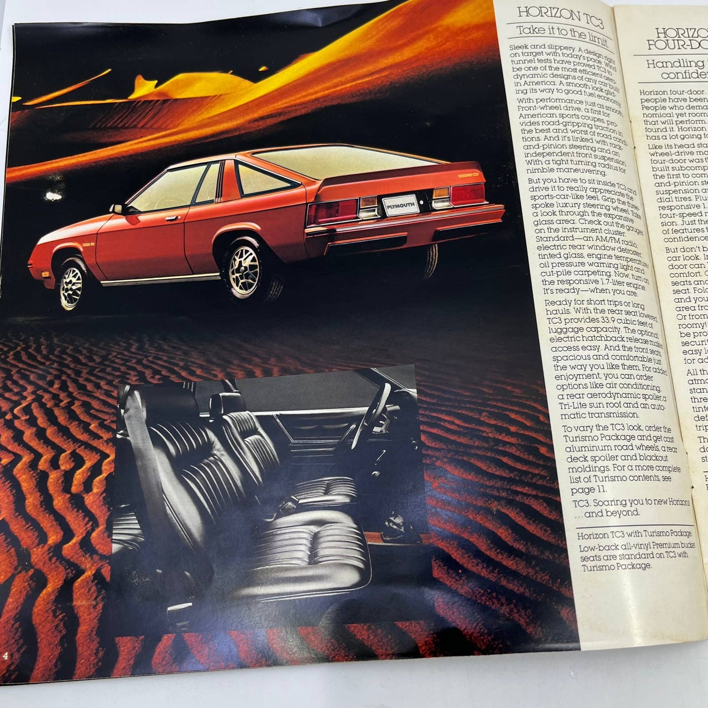 1980 Plymouth Horizon Original Dealer New Car Showroom Brochure TH8
