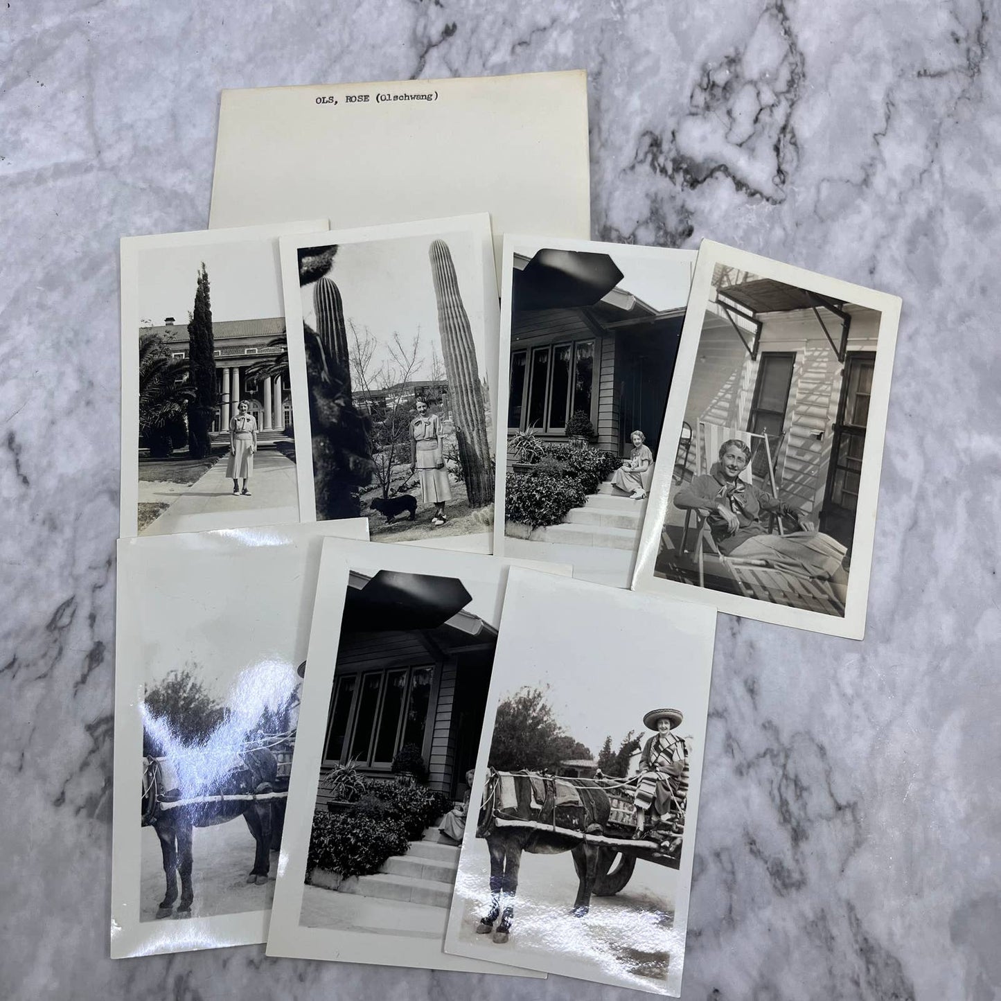 1920s Collection of Photos of Rose Olschwang Mexico & University of Arizona TJ8