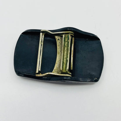 Vintage Bakelite Rhinestone Monogrammed “H” Belt Buckle 2” SB3