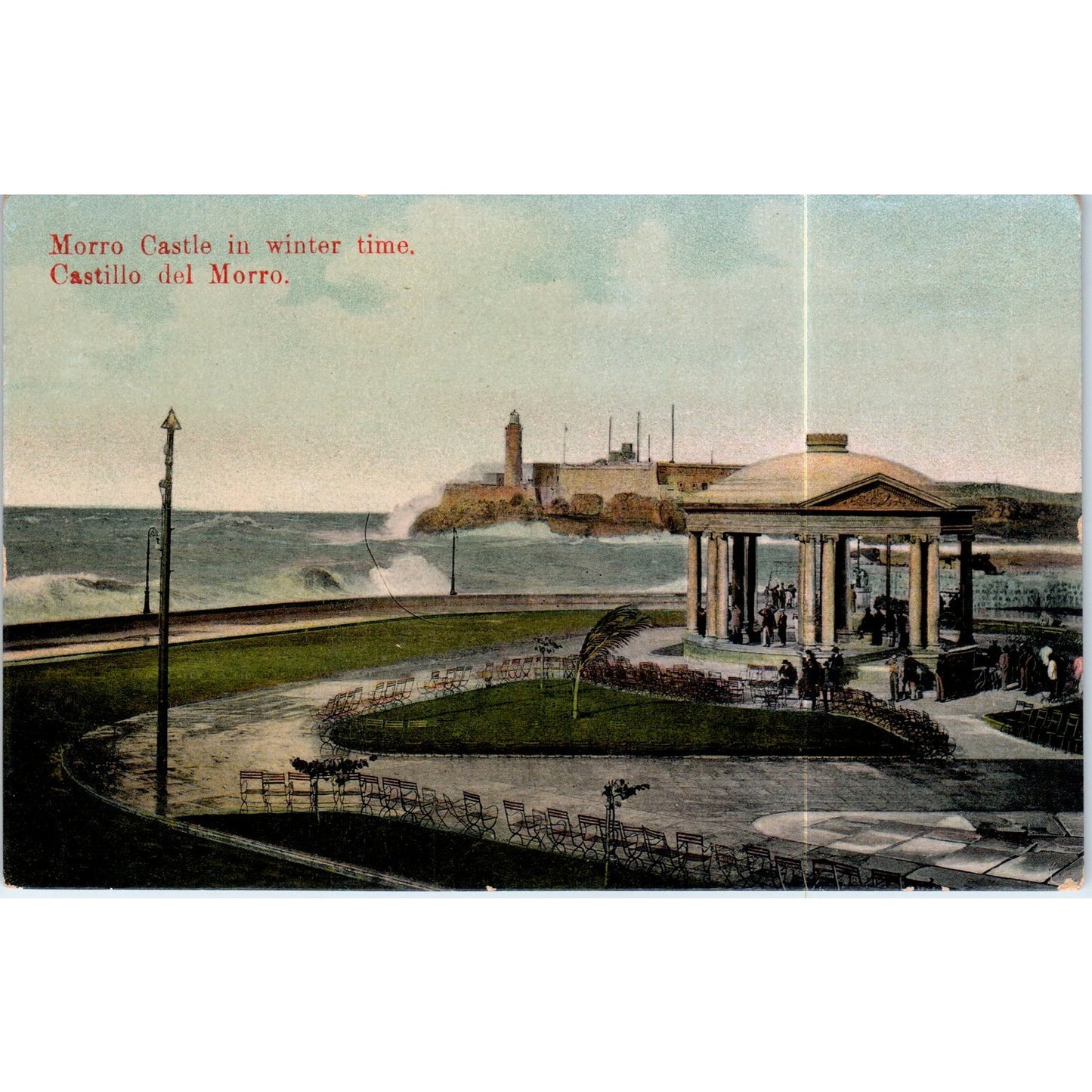 Morro Castle in Wintertime Havana Cuba Original Postcard P3-1