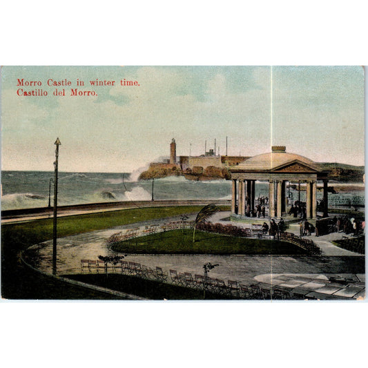Morro Castle in Wintertime Havana Cuba Original Postcard P3-1