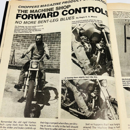 1976 Choppers Magazine Aug. Fat Bob Tank Ensenada Indian Motorcycles  FL2