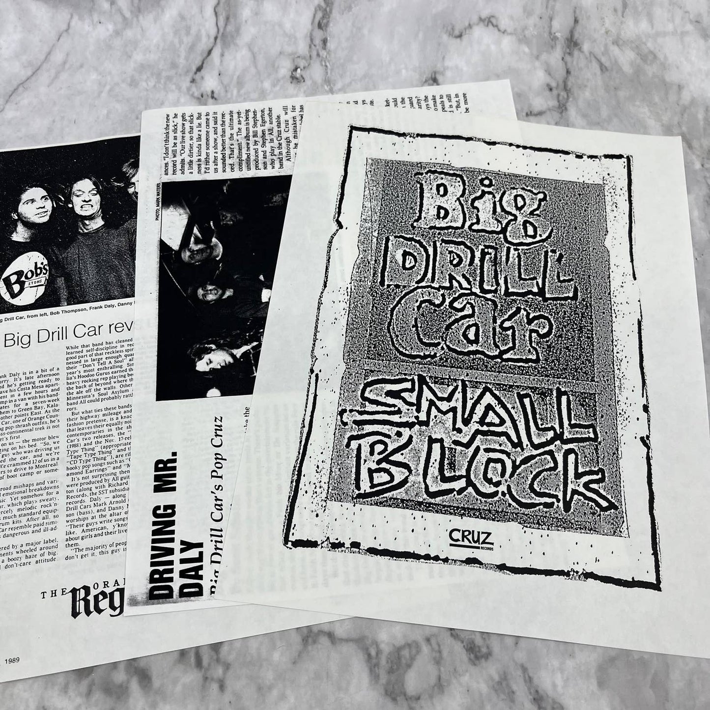 Vintage Big Drill Car Indie Rock Fan Memorabilia Collection FL5