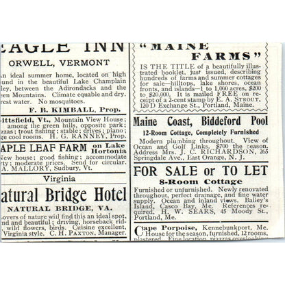 Park Hill Idyl of the Hudson American Real Estate Co - 1903 Original Ad TJ7-L