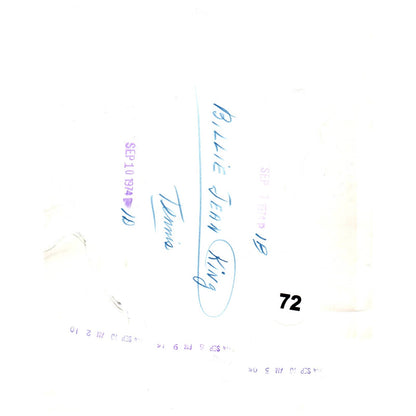 1974 Press Photo Tennis Billie Jean King Moffit US Open Championship 8x10" AD3-3