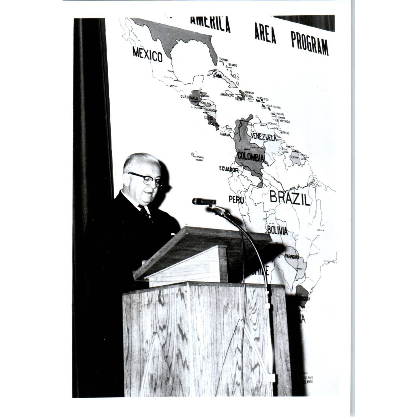 Brazil Foreign Minister Juracy Magalhaes at Yankton College 1964 Photo TK1-P4