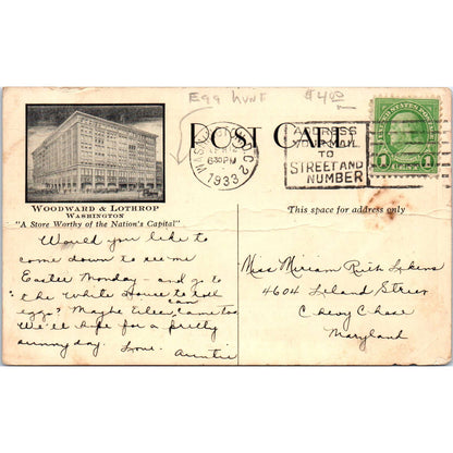 Washington of the Future - Woodward & Lothrop Original Postcard TK1-P2