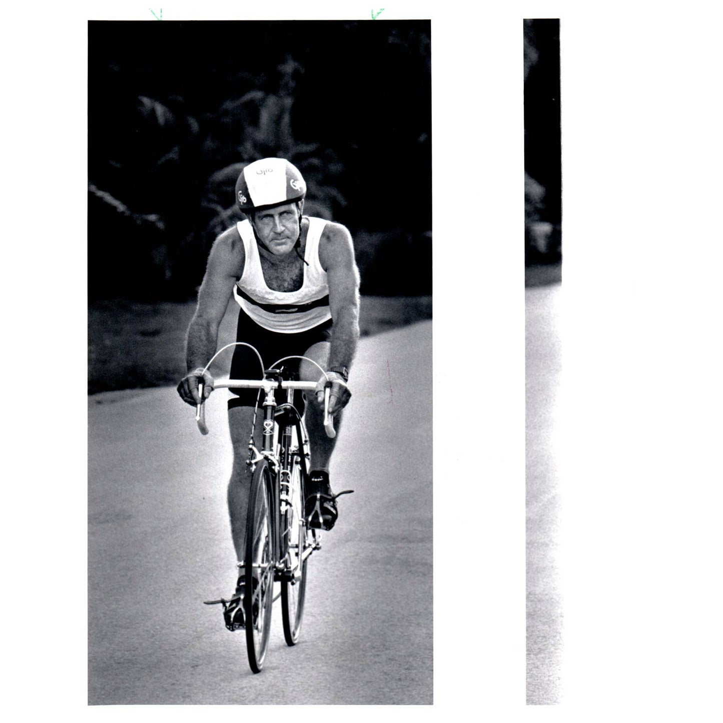 1989 Press Photo Kendall Cyclist Bob Buchanan Recovers from Injury 8x10" AD3