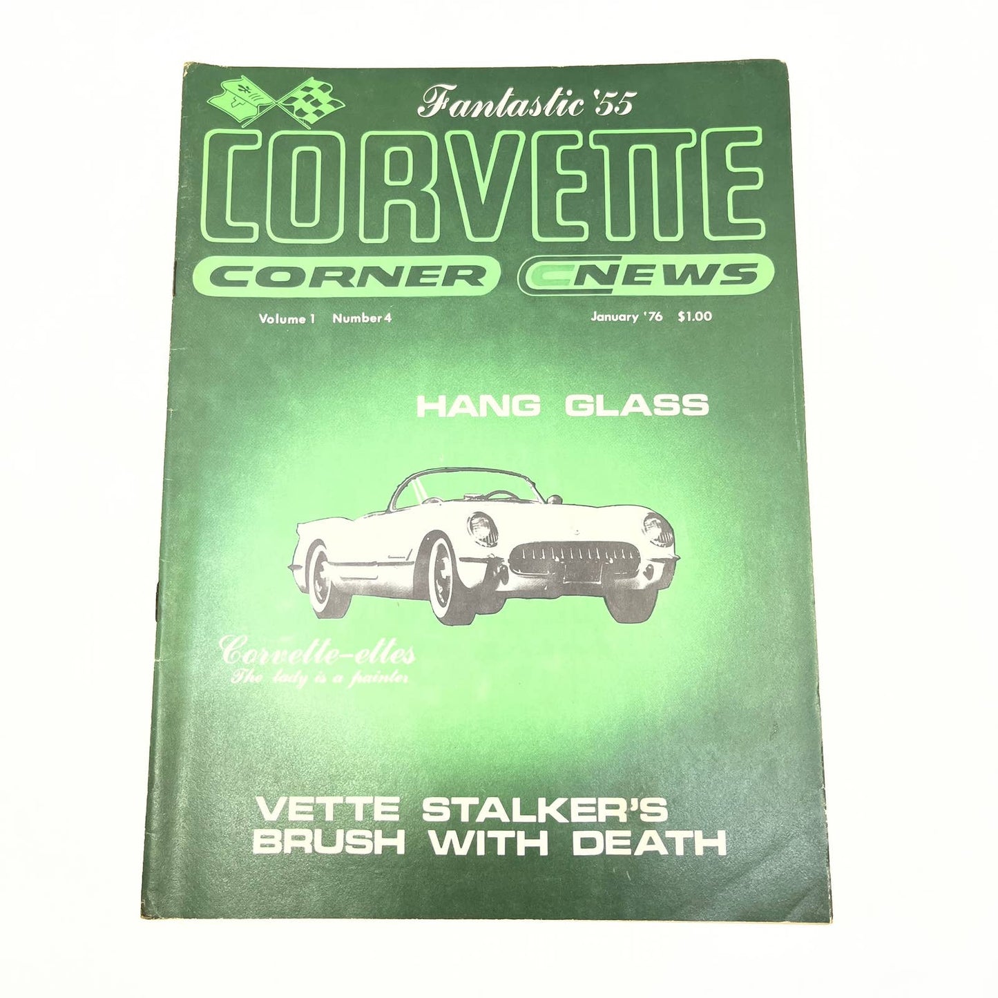 1976 January - Corvette Corner Magazine FANTASTIC '55, Painting Basics TG1