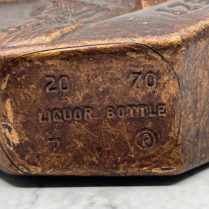 1970 Regal Bonded Jim Beam Copper "1795" Cannon Bourbon Whiskey Decanter TI7
