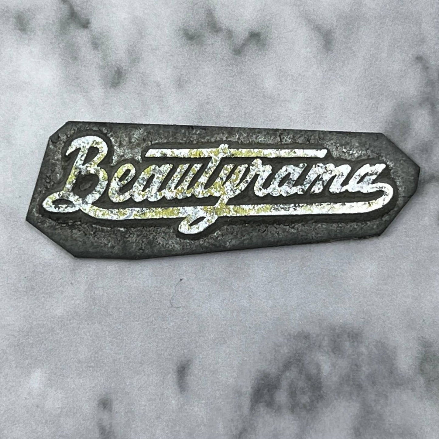Vintage Printing Letterpress Printers Block Plate Beautyrama SE822