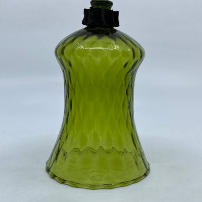 Olive Green Peg Light Glass Diamond Quilt Sconce Votive Cup Candle Holder 5" TH6