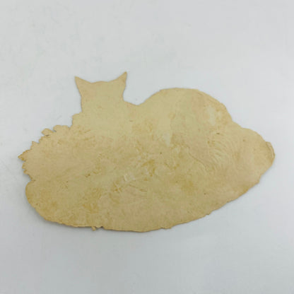 1880s Embossed Victorian Die Cut Fox with 2 Kits and Dead Chicken 3x4.5” AH9-M9