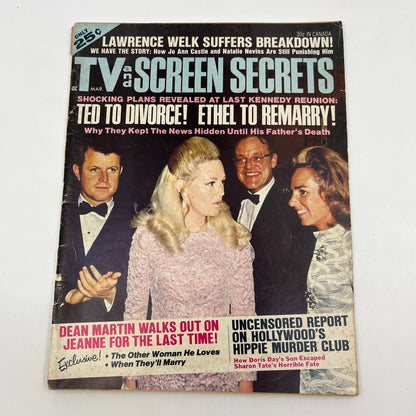 1970 March TV and Screen Secrets Magazine Ted Kennedy Divorce Dean Martin TG1