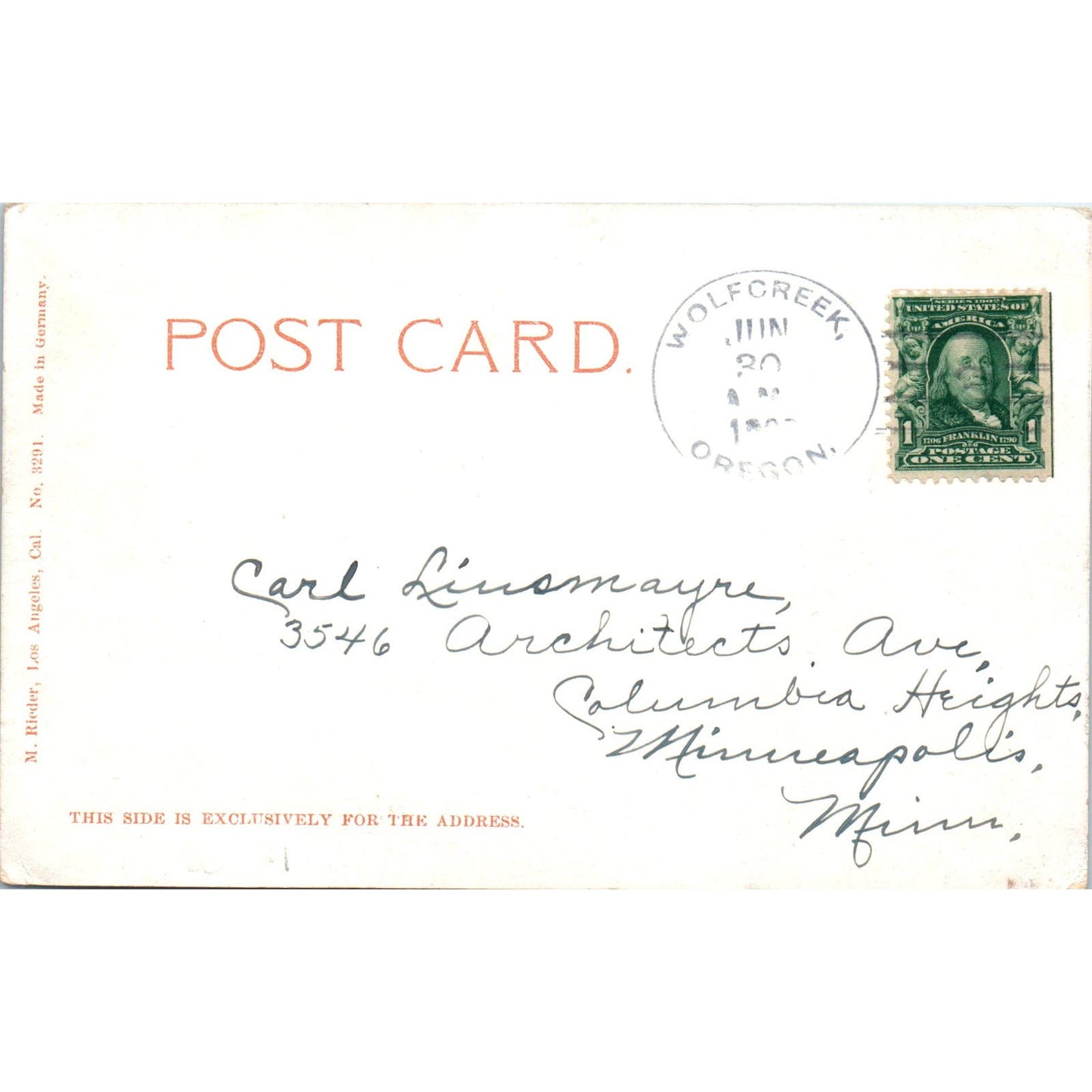A Tuna Catch Fishing Fish 1907 Original Postcard PB1