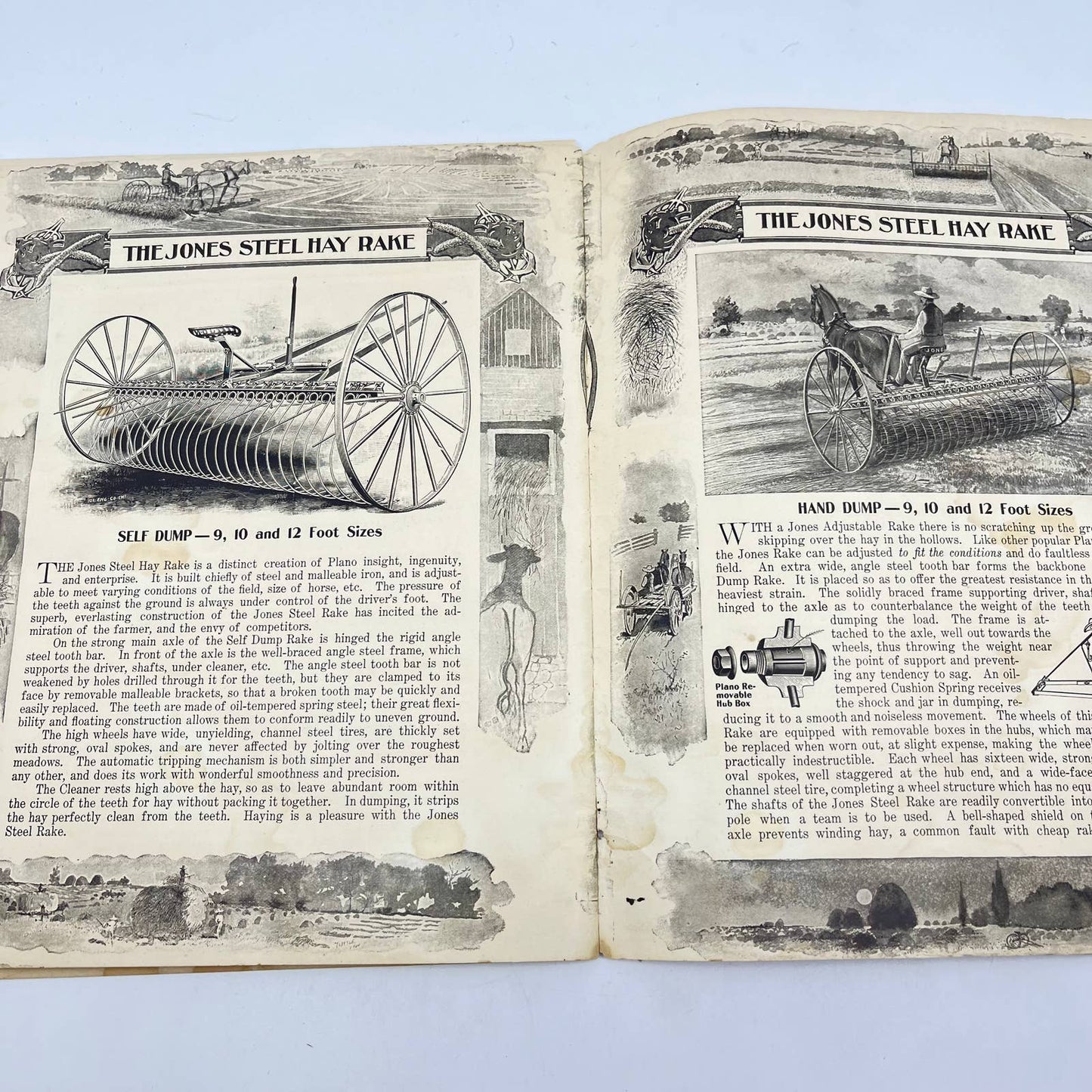 RARE 1900 Plano Light Running Harvesting Machinery Catalog Chicago TF7