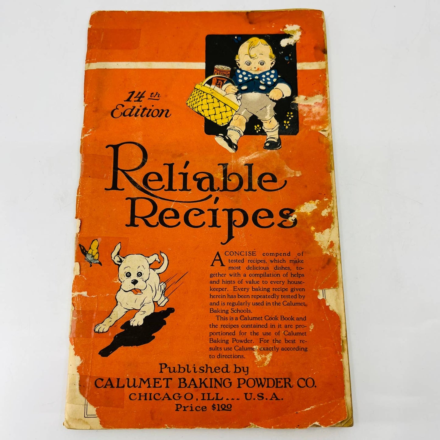 1920s Calumet Baking Powder Cookbook Reliable Recipes 14th Edition BA3