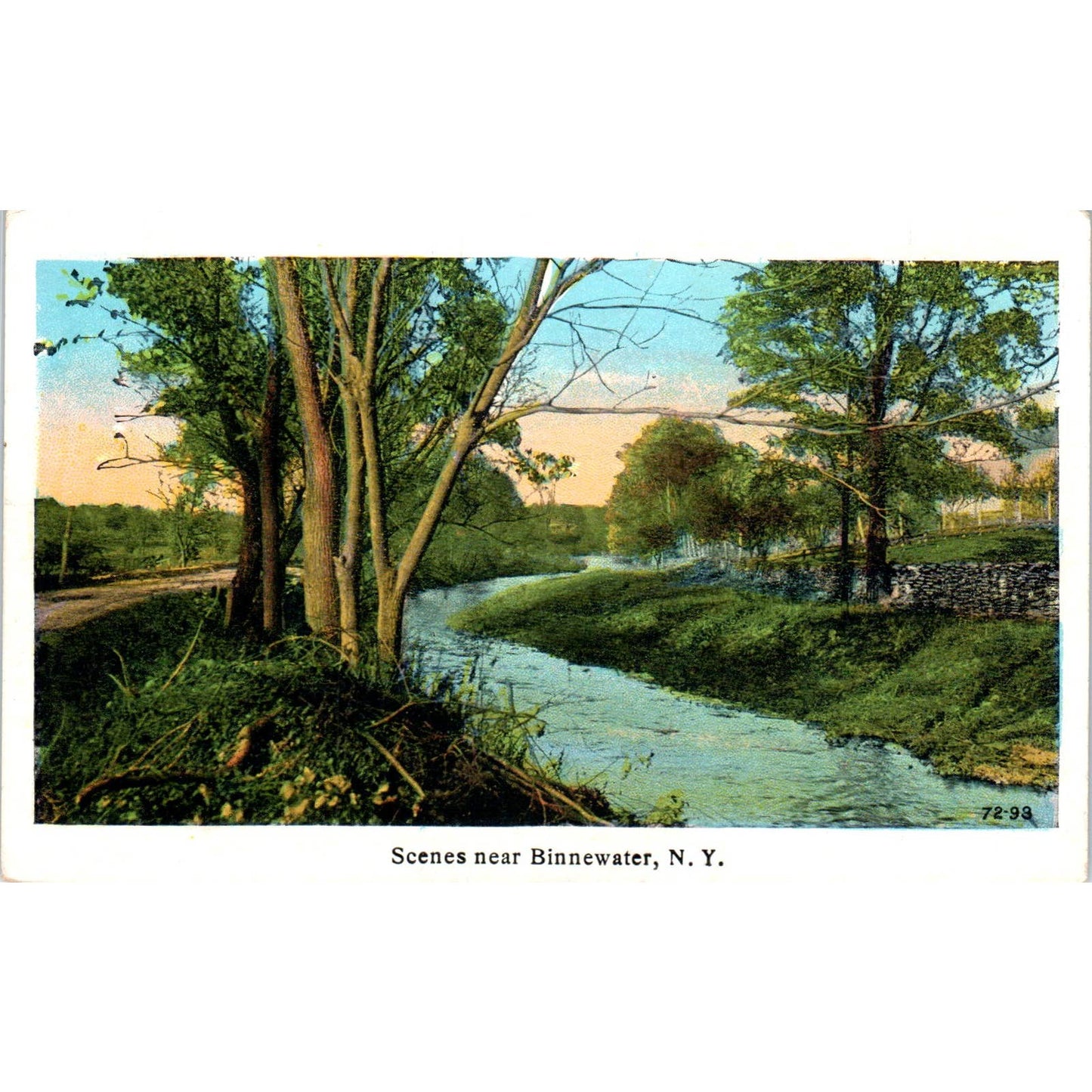 Scenes Near Binnewater NY c1920 Original Postcard TJ9-P2
