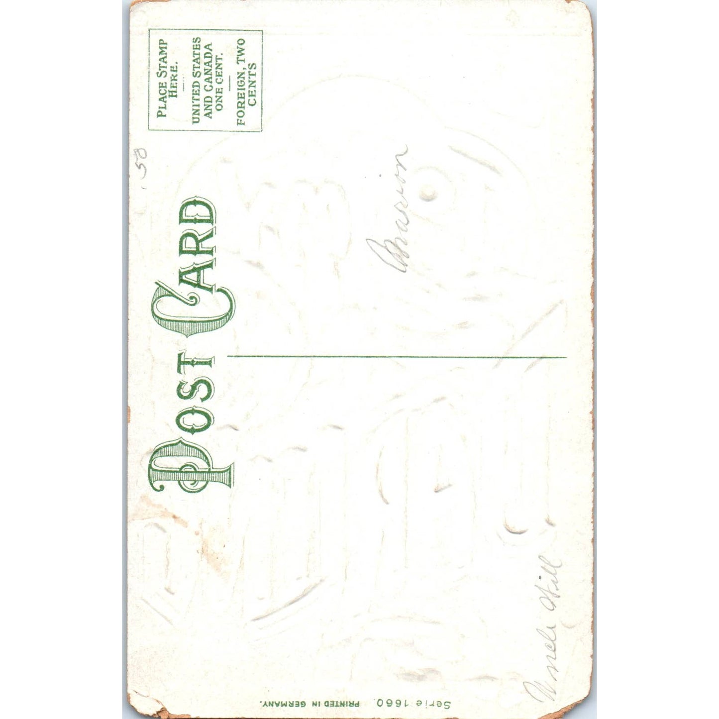 Antique Romance Postcard To My Darling Embossed Roses Germany SE4