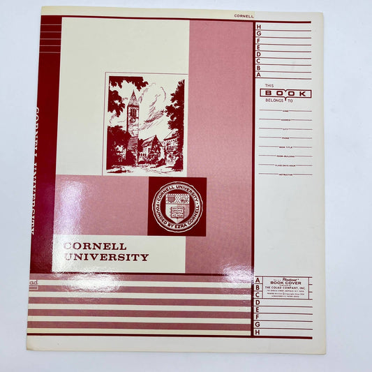 1930s Vintage Cornell University Book Cover Plasticoat Unused FL3