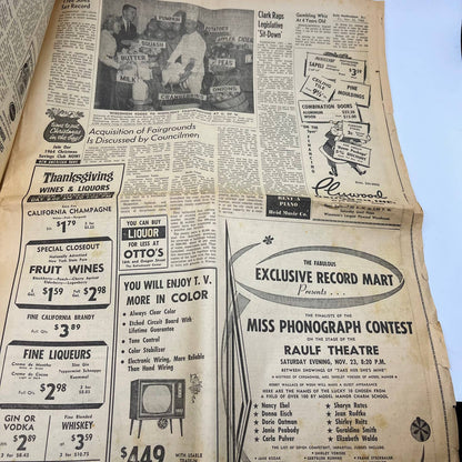 1963 Nov 22 OSHKOSH DAILY NORTHWESTERN Newspaper Pres. Kennedy Dead TI6-7