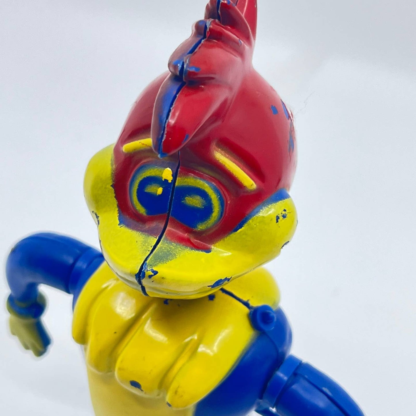 1950s Woody Woodpecker figure w ROTATING ARMS Walter Lantz 7 1/2” TE5