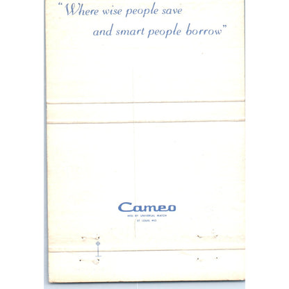 Capital Federal Savings Sacramento California Advertising Matchbook Cover SA6-M5