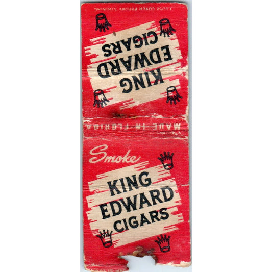 King Edward Cigars Advertising Matchbook Cover MM9-10
