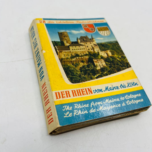1960s Der Rhein Von Mainz Bis Köln Germany Mini Photo Souvenir Booklet EA1