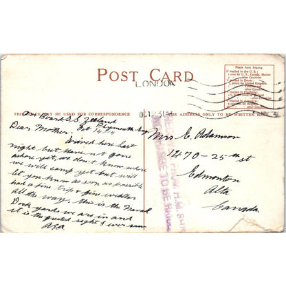 Red Star Line Steamships SS Zeeland 1914 - Original Postcard TJ9-P1