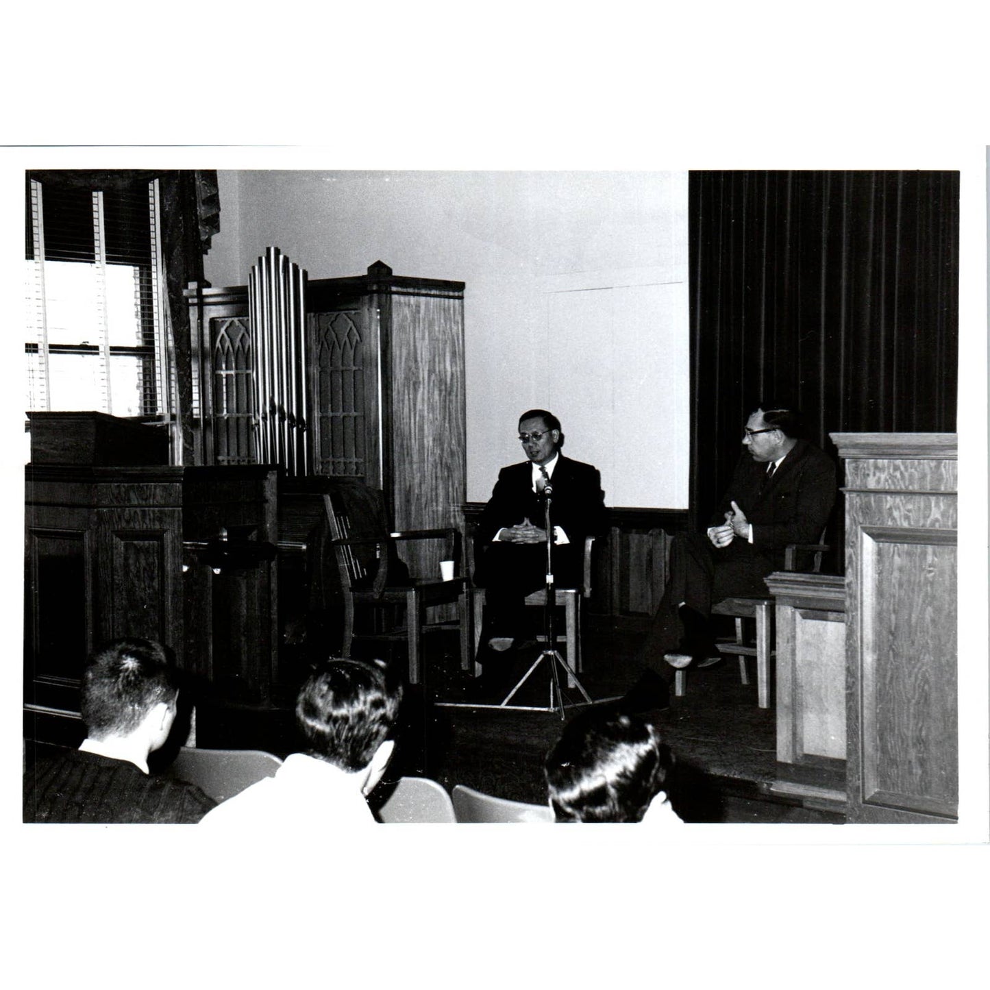 Shu-Kai Chow Chinese Ambassador, Harry Savage Yankton College 1966 Photo TK1-P5