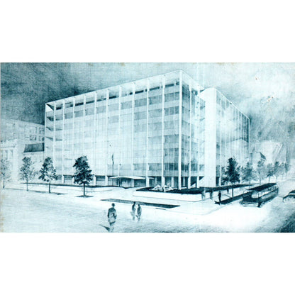 Proposed NEA Center Original Postcard TK1-P12