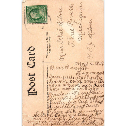 Artist F. Earl Christy Pennant Girls Princeton University 1908 Postcard TK1-28