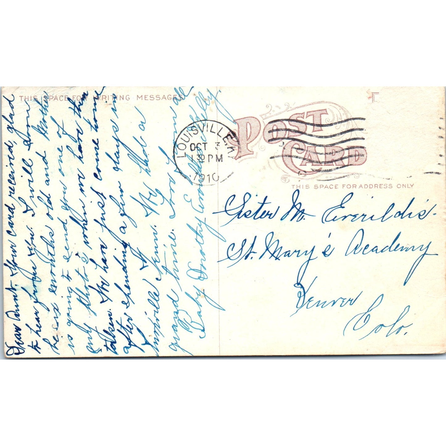Interior Livestock Pavilion State Fair Louisville KY 1910 Postcard P3-3