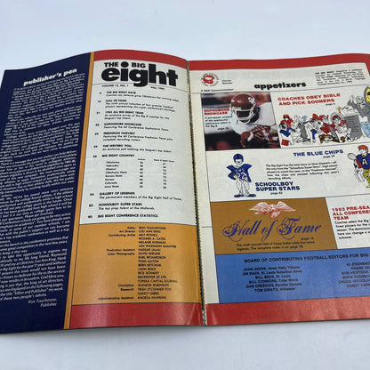 1983 Big Eight Football & Basketball Magazine Turner Gill Nebraska Huskers TH6
