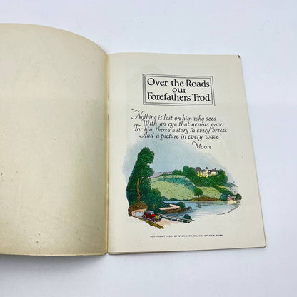 1925 HISTORIC TOURS IN SOCONYLAND Booklet Socony Gasoline, Lube Charts TF7