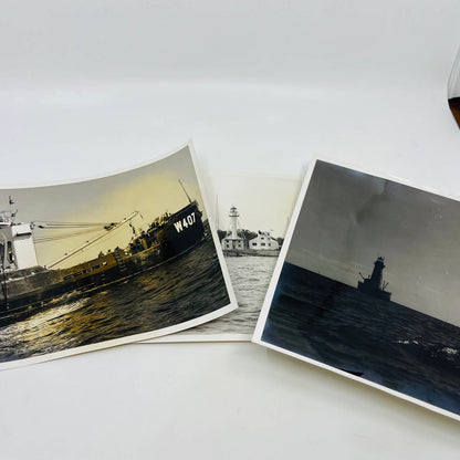 Korean War Era Lot of 9 US Coast Guard Photos USCGC Woodrush (WLB-407) 8x10 C9