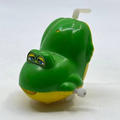 1981 Bandai Wind Up Splashies Swimming Frog Hong Kong WORKS 2" TH7